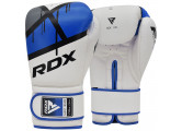 Перчатки тренировочные RDX BGR-F7U-8oz белый\синий