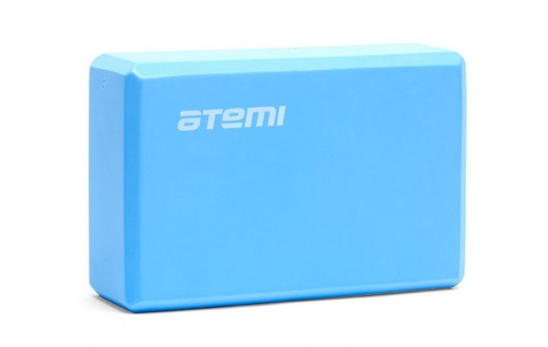 Блок для йоги Atemi 22,5х14,5х7,5 см AYB01BE голубой 600_380
