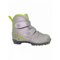 Ботинки лыжные NNN Comfort Kids (системные!) (на липучке) серебро