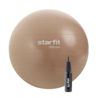 Фитбол d55см Star Fit антивзрыв, 900 гр, с ручным насосом GB-109 персиковый