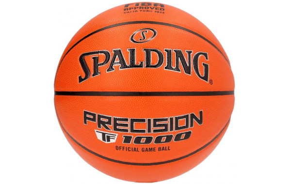 Мяч баскетбольный Spalding TF-1000 Precision 77526z, р.7, FIBA Appr, zK-композит, нейл.корд, кор-чер-серебр 600_380