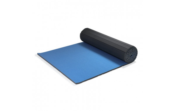 Мат сворачиваемый SPIETH Gymnastics Flexiroll 14х2 м, 40 мм толщиной, цвет-синий 3900307 600_380