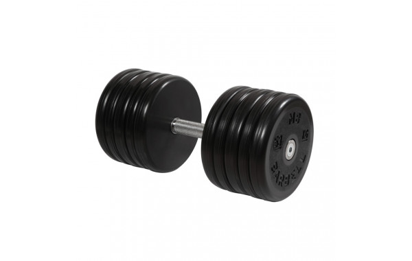 Гантель классик MB Barbell с вращающейся ручкой 53 кг MB-FdbEM-B53 600_380