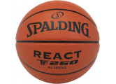 Мяч баскетбольный Spalding TF-250 React 76802z, р.6, 8 панелей, композит. кожа (ПУ), коричн-черн.