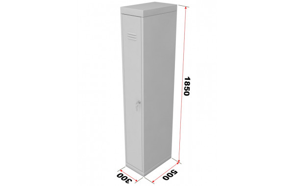 Шкаф для раздевалок металлический однодверный, ширина 300 мм Glav 10.2.01 600_380