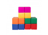 Набор мягких модулей кубики цветные 25х25х25см (12 элементов) Dinamika ZSO-004406