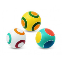 Мяч резиновый детский d20см кружочки Р3-200/Кр продажа по 8шт