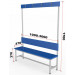 Скамейка для раздевалки с вешалкой, односторонняя, мягкая, 250см Glav 10.5000-2500 75_75