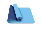 Коврик для йоги 183х61х0,6см Sportex ТПЕ E42688-2 голубо\синий