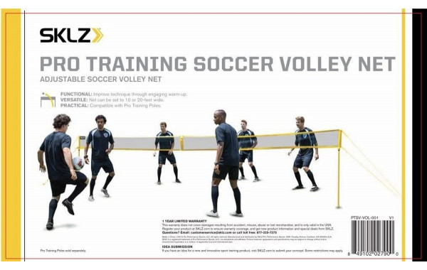 Сетка регулируемая футбольная\волейбольная SKLZ Pro training Soccer Volley 600_380
