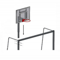Стойка баскетбольная для мини-футбольных ворот (угловая) Dinamika ZSO-003905