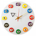 Часы настенные Weekend 12 шаров d20,5 см 40.131.12.0 белые, пластик 75_75