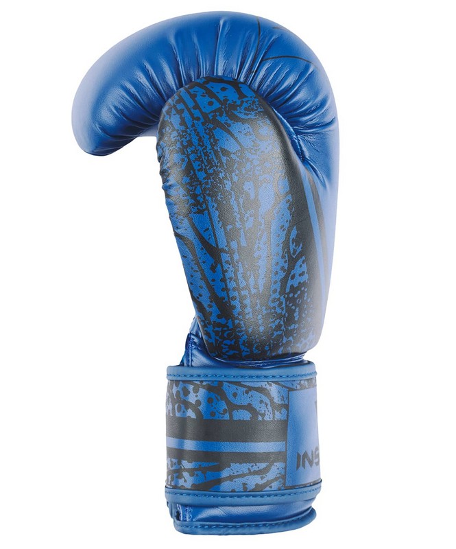 Перчатки боксерские 12 oz Insane ODIN, ПУ, синий 665_800