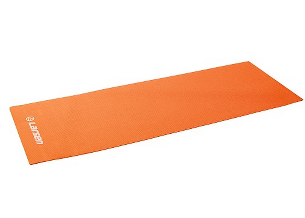 Коврик для фитнеса и йоги Larsen PVC оранжевый р173х61х0,4см 980_700
