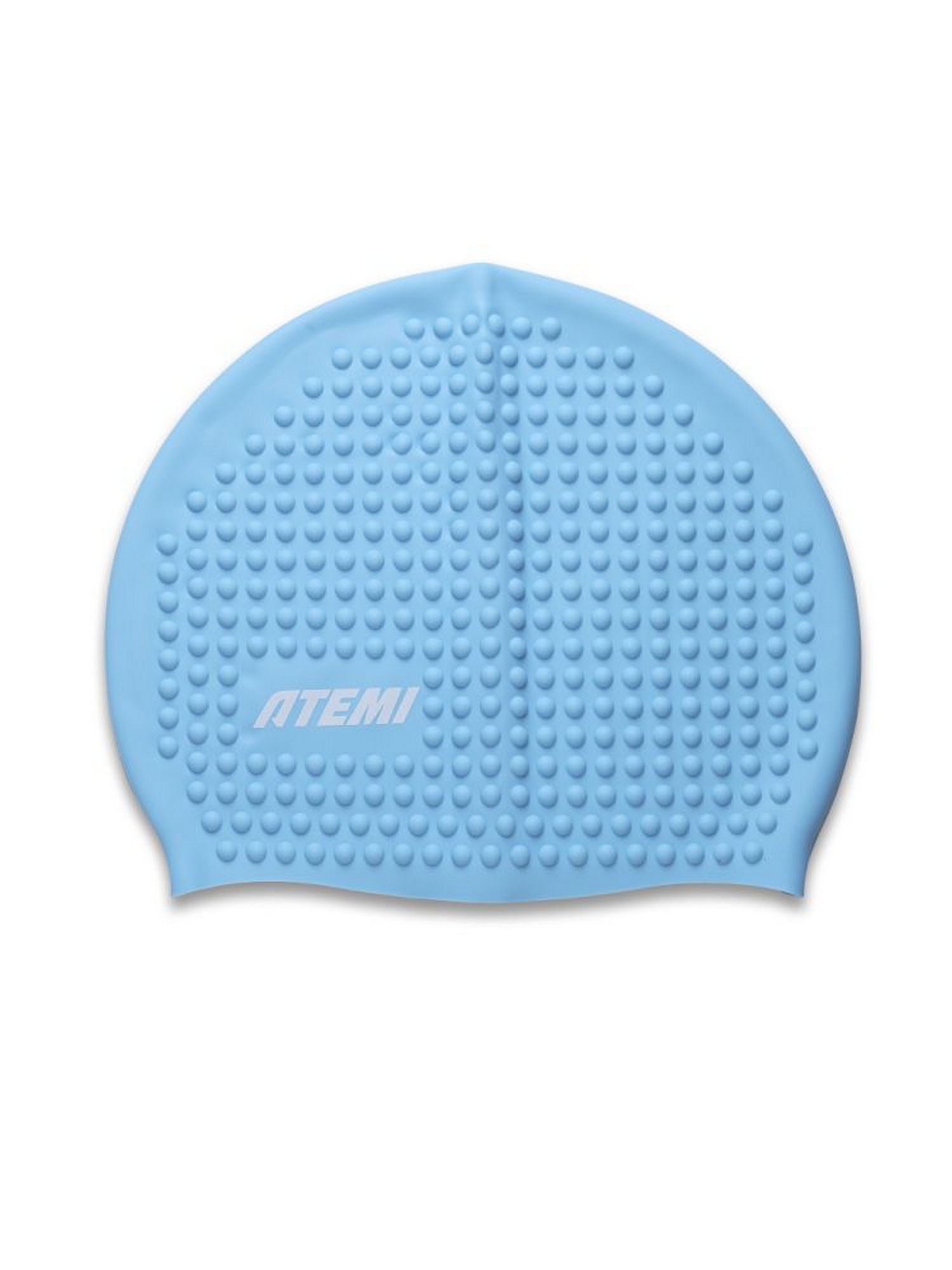 Шапочка для плавания Atemi bubble cap Light blue FBC1LBE голубой 1500_2000