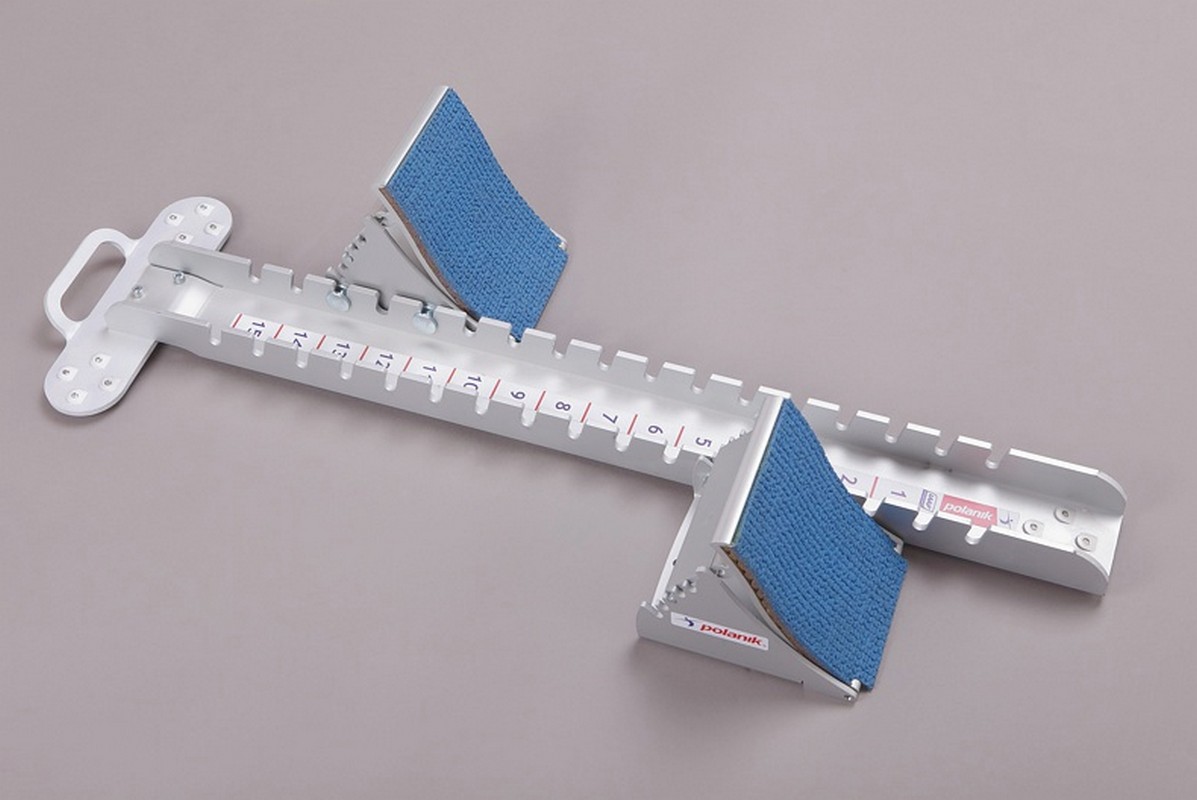 Колодка стартовая соревновательная алюминиевая, с широкими упорами для ног Polanik PBS17-02 1197_800