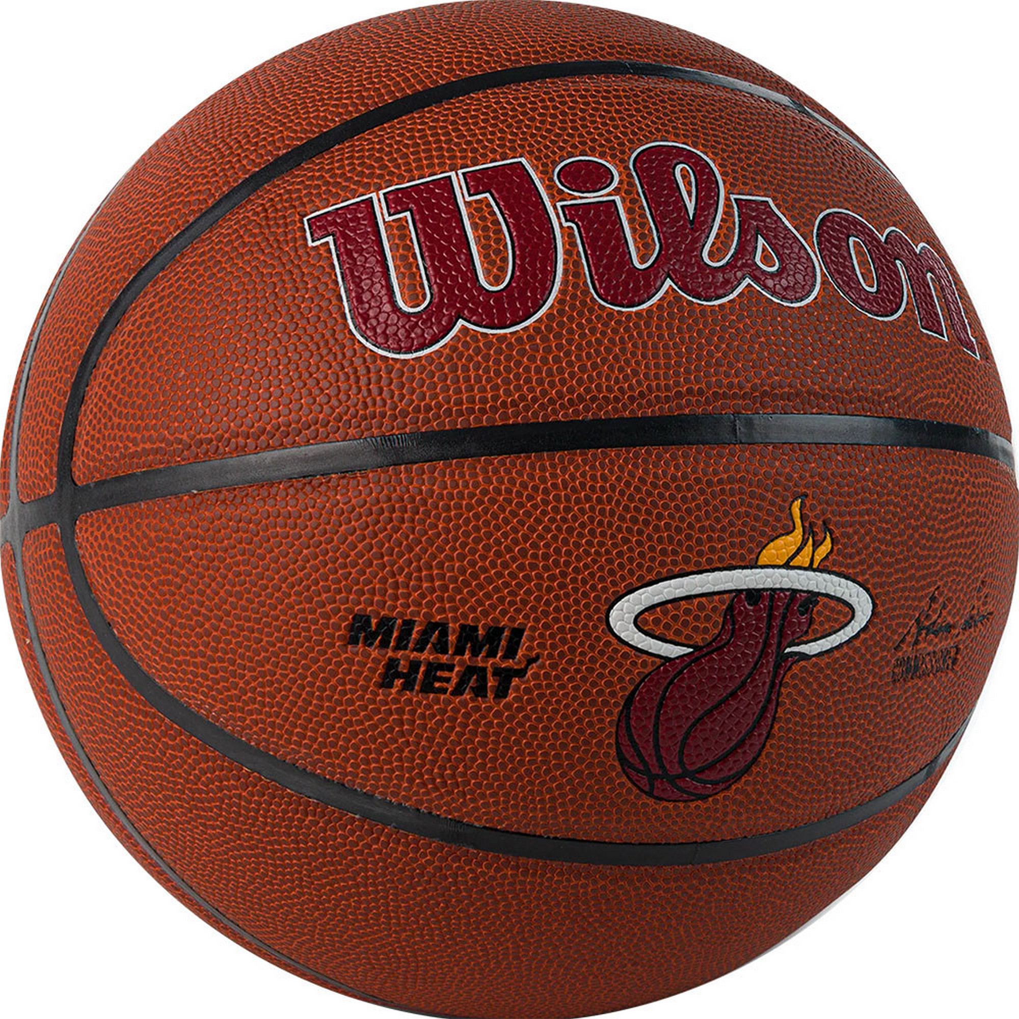 Мяч баскетбольный Wilson NBA Mia Heat WTB3100XBMIA р.7 2000_2000