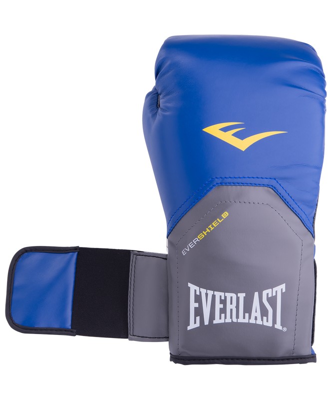 Перчатки боксерские Everlast Pro Style Elite 2216E, 16oz, к/з, синий 665_800