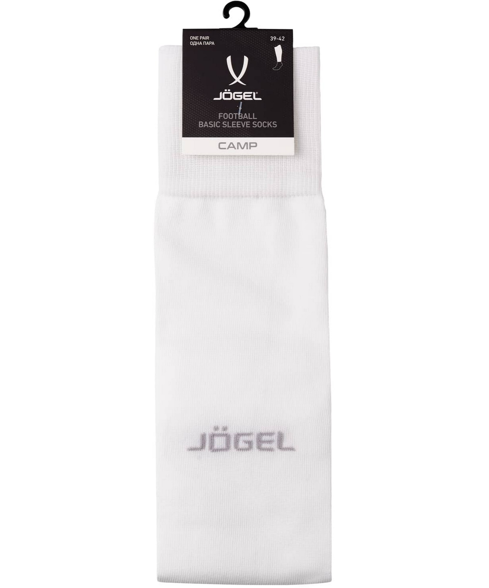 Гетры футбольные Jogel Camp Basic Sleeve Socks, белый\серый 1663_2000