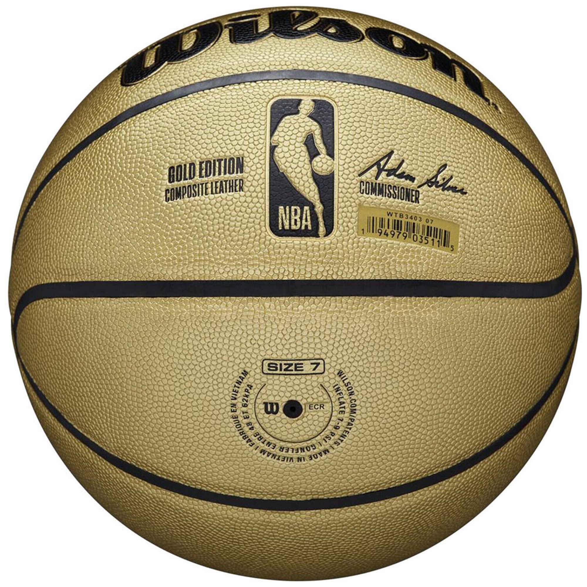 Мяч баскетбольный Wilson NBA Gold Edition WTB3403XB р.7 2000_2000