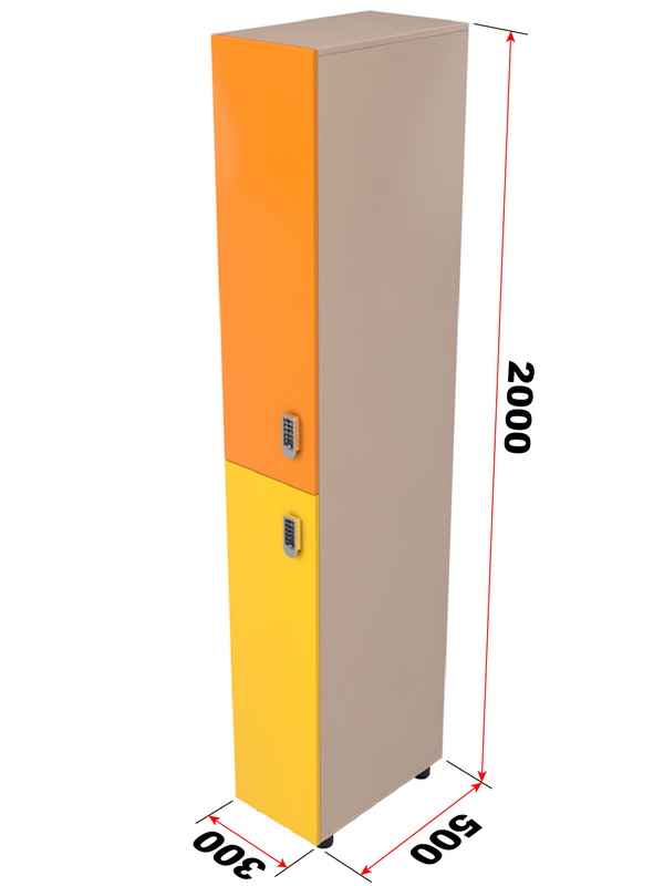 Шкаф для раздевалки ЛДСП 200х50х30(см) Glav 10.2.17 600_800