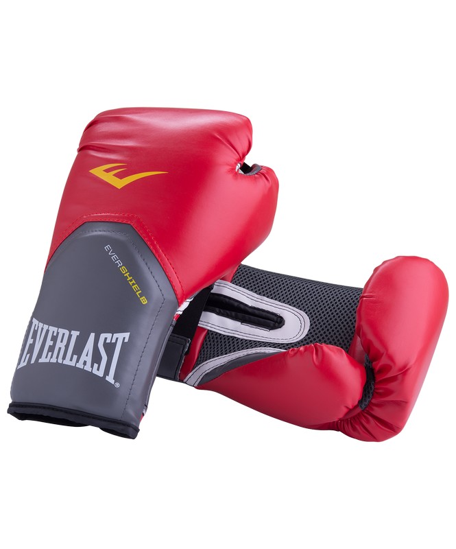 Перчатки боксерские Everlast Pro Style Elite 2114E, 14oz, к/з, красный 665_800