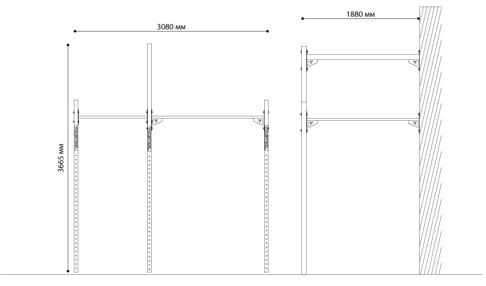 Функциональная рама YouSteel СТ-2900-1800-1 1000_590