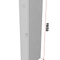 Шкаф для раздевалок металлический однодверный, ширина 300 мм Glav 10.2.01 120_120