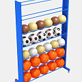 Стеллаж для мячей усиленный односторонний Glav 9.307.0-1250 200х125х35- на 28шт. 120_120