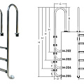 Лестница для бассейнов серии M M203 ПТК Спорт 021-0540 120_120
