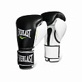 Боксерские перчатки Everlast Powerlock 12 oz черн/бел/зел. 2200557 120_120